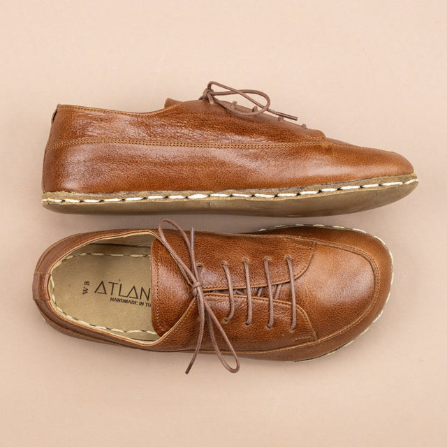 Braune Barfuß-Sneaker für Damen