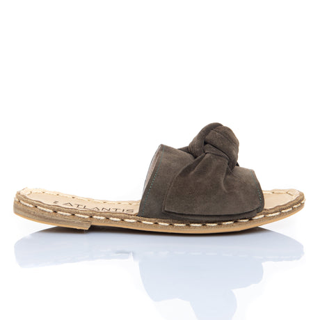 Brown Bow - Turkish Sandals for Women & Men : Atlantis Handmade Shoes