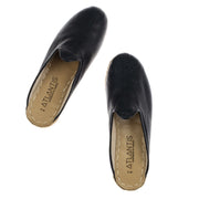 Black Slippers - Turkish Slippers for Women & Men : Atlantis Handmade Shoes