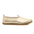 Men's Leather Gold Slip On Shoes