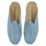 Light Blue Slippers - Turkish Slippers for Women & Men : Atlantis Handmade Shoes