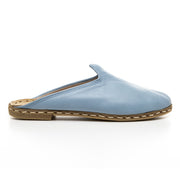 Light Blue Slippers - Turkish Slippers for Women & Men : Atlantis Handmade Shoes