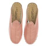 Pink Slippers - Turkish Slippers for Women & Men : Atlantis Handmade Shoes