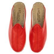 Red Slippers - Turkish Slippers for Women & Men : Atlantis Handmade Shoes
