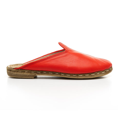 Red Slippers - Turkish Slippers for Women & Men : Atlantis Handmade Shoes