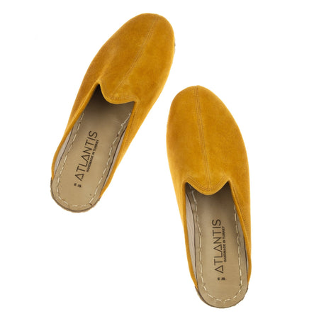 Yellow Slippers - Turkish Slippers for Women & Men : Atlantis Handmade Shoes