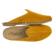 Men's Leather Yellow Slippers