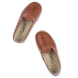 Kids Antique Brown Leather Shoes