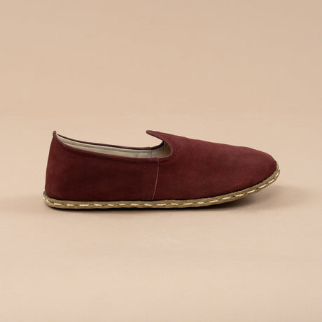 Men's Burgundy Barefoots