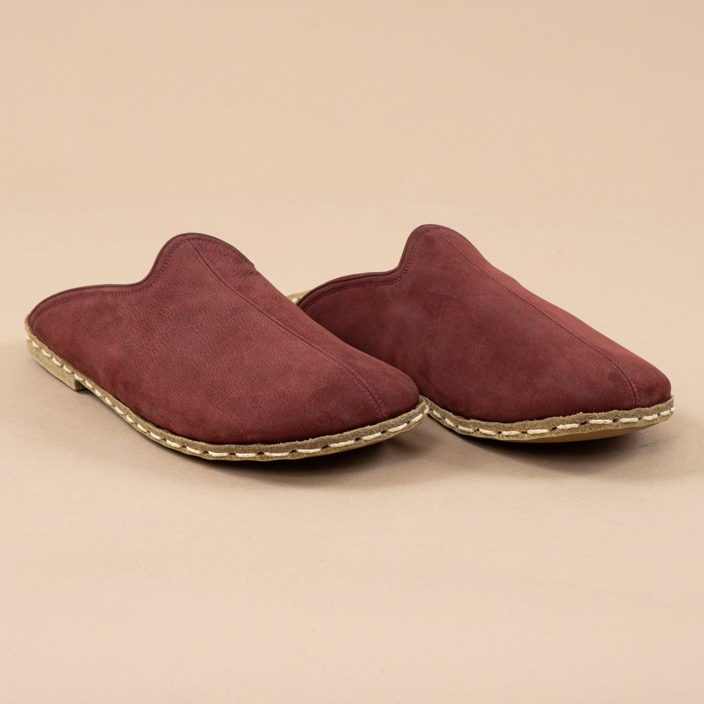 Women's Burgundy Barefoot Slippers