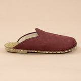 Women's Burgundy Barefoot Slippers