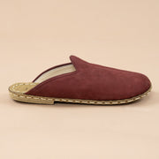 Men's Burgundy Barefoot Slippers