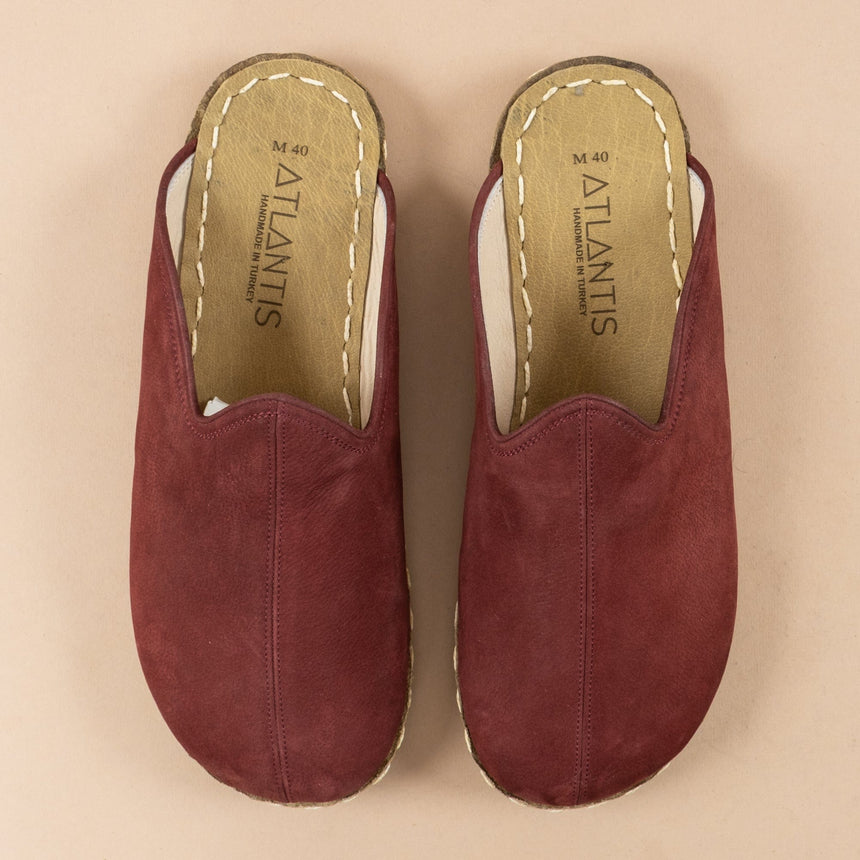Erkek Bordo Barefoot Terlik
