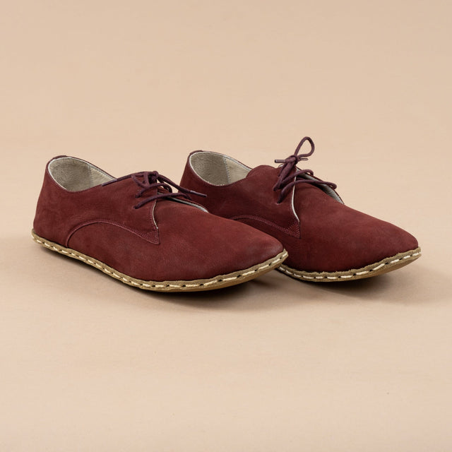 Kadın Bordo Oxford Ayakkabı