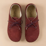 Women's Burgundy Oxfords