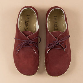 Men's Leather Burgundy Oxfords