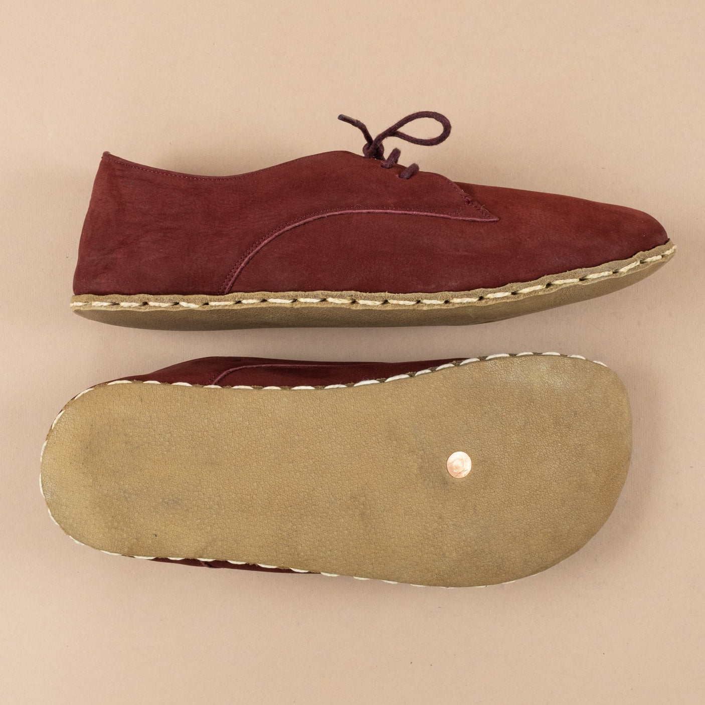 Kadın Bordo Oxford Ayakkabı