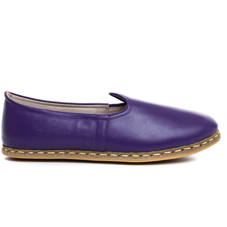 Yemeni Kadın Koyu Mor Slip On Ayakkabı
