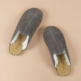 Men's Gray Barefoot Shearlings