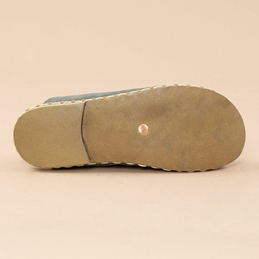 Men's Gray Barefoot Slippers
