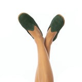 Yemeni Erkek Yeşil Nubuk Deri Loafer Ayakkabı