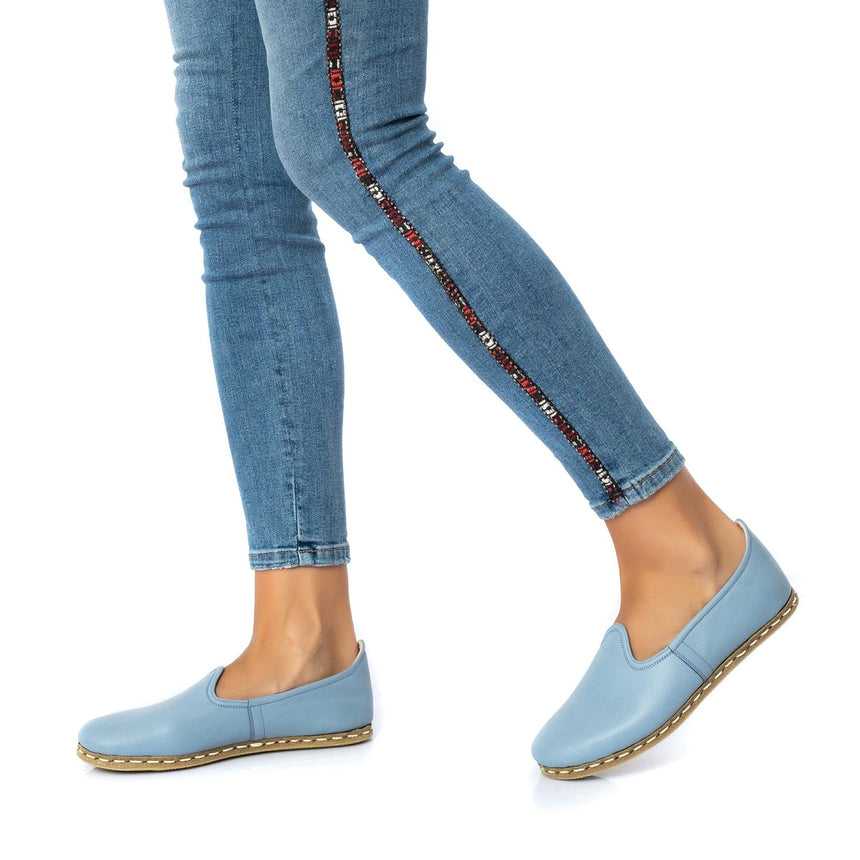 Yemeni Erkek Sky Blue Loafer Ayakkabı