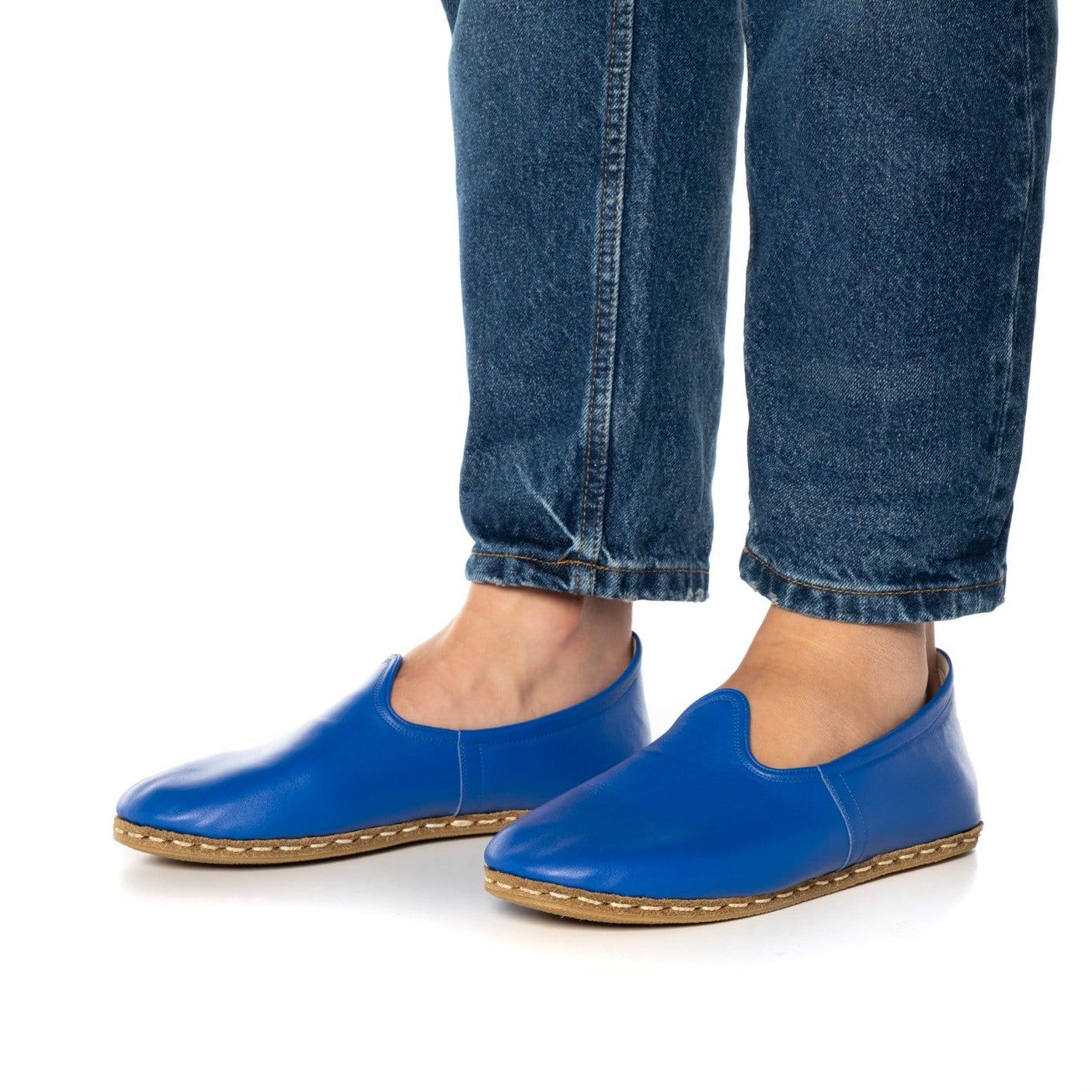 Men's Blue Slip On Shoes