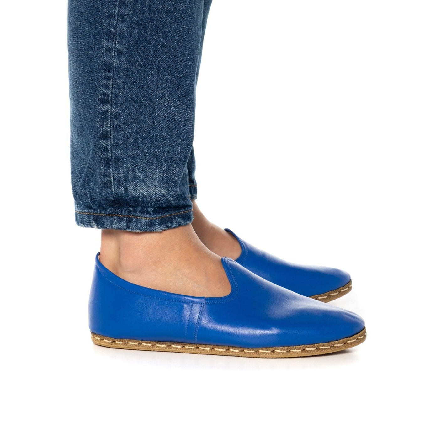 Blaue Slip-On-Schuhe für Herren