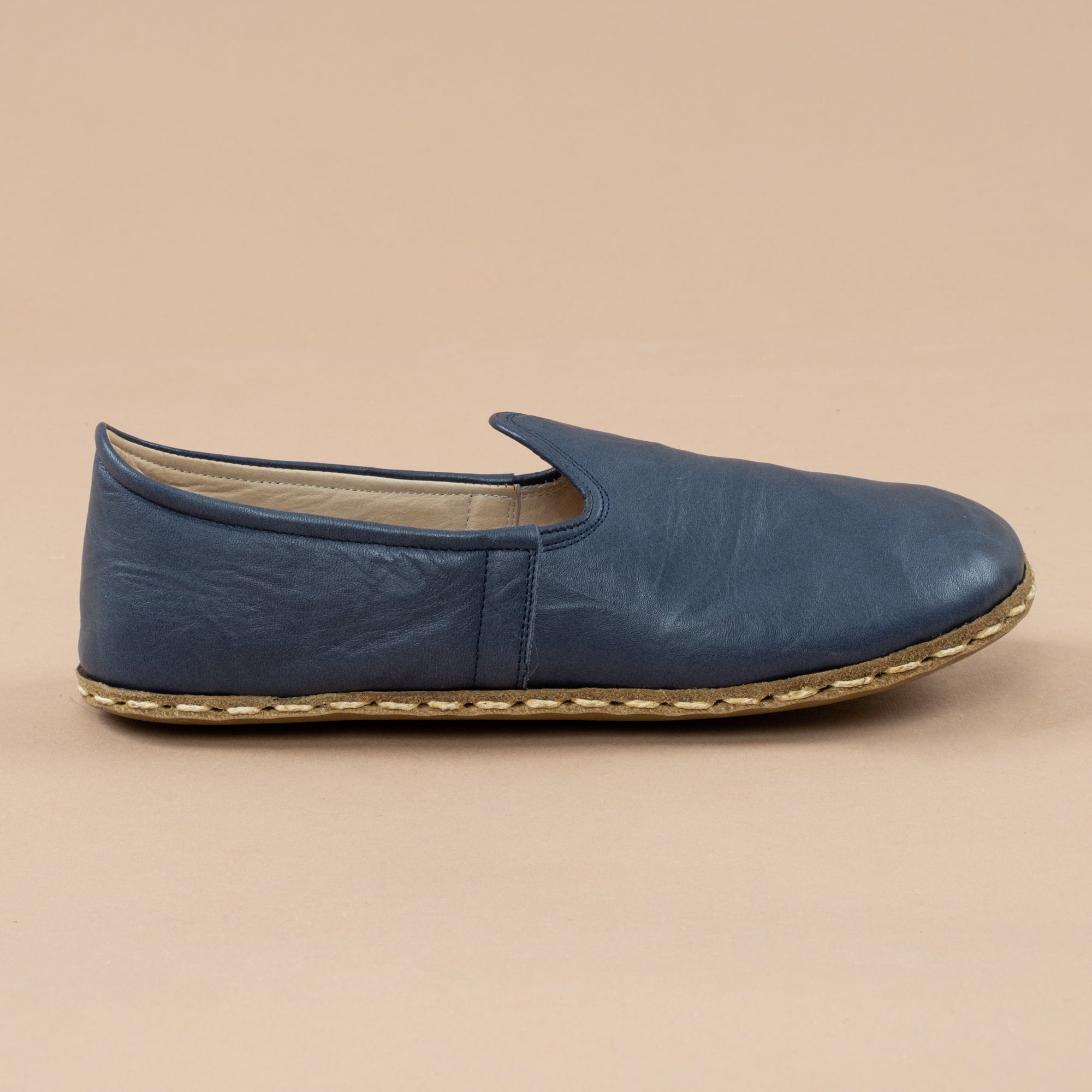 Men's Navy Barefoot Shoes - Turkish Wider Shoes for Men – Atlantis