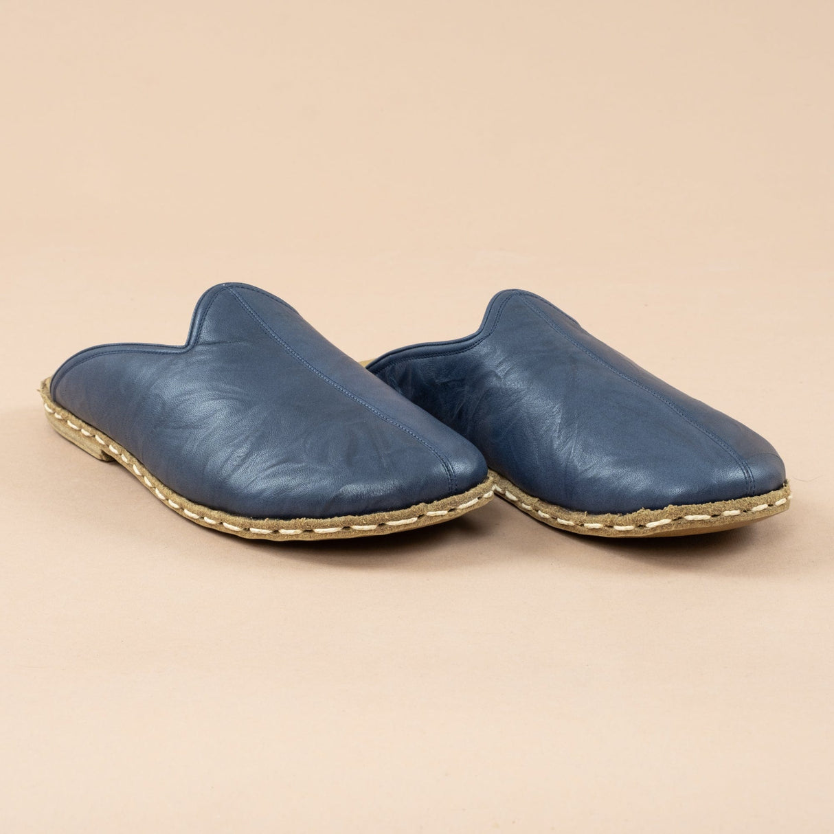 Men's Navy Barefoot Slippers