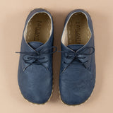 Marineblaue Oxford-Schuhe für Damen