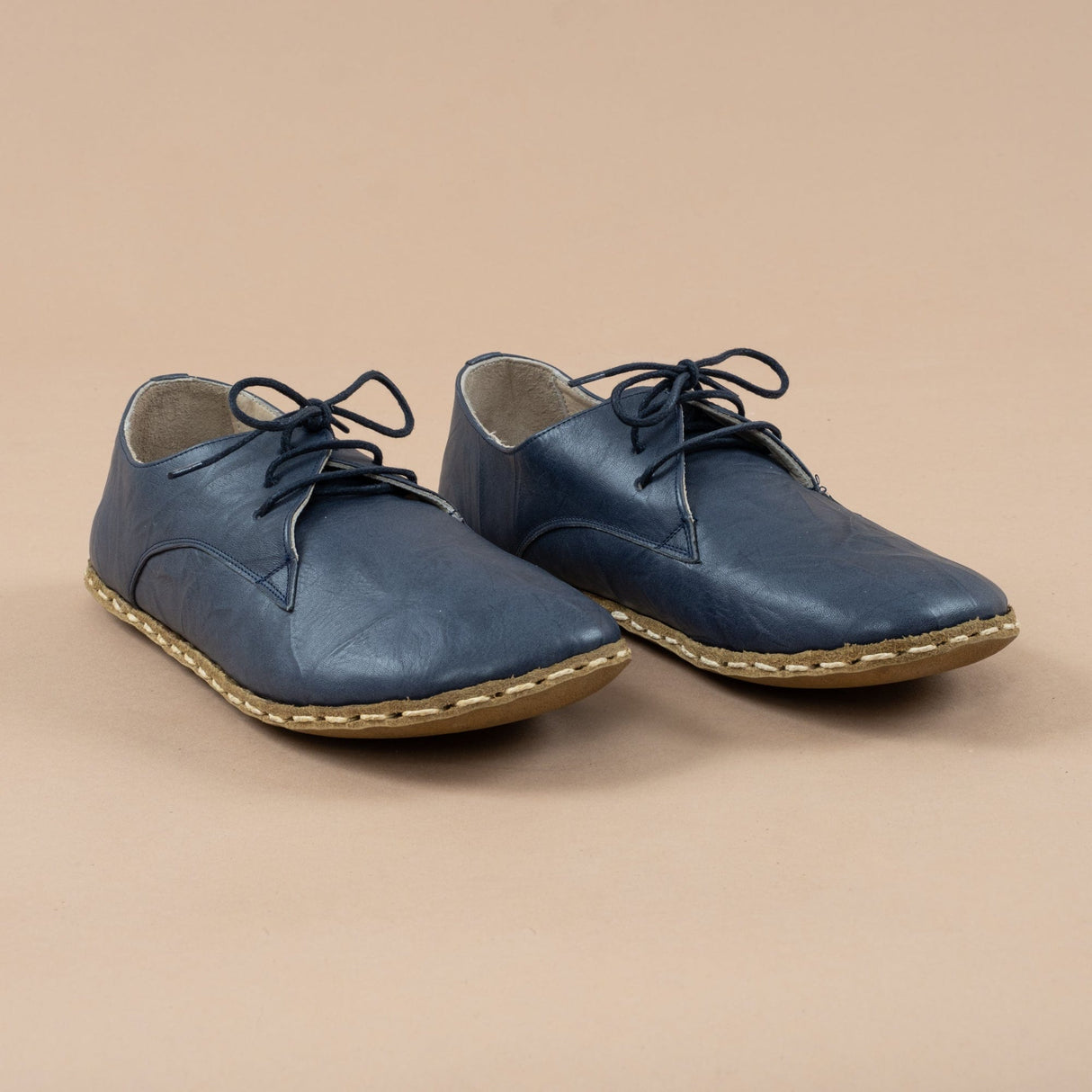 Marineblaue Oxford-Schuhe für Herren