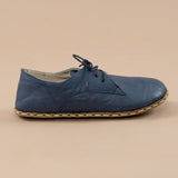 Marineblaue Oxford-Schuhe für Herren