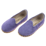 Kids Lavender Leather Shoes