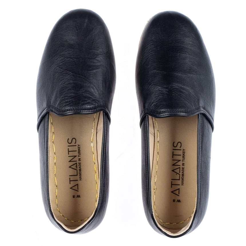 Yemeni Kadın Siyah Slip On Ayakkabı