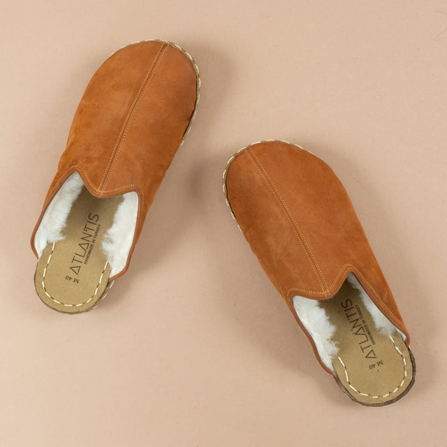 Erkek Safari Barefoot Kürklü Terlik