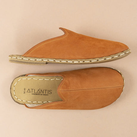 Men's Leather Safari Barefoot Slippers