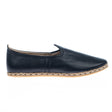 Men's Leather Black Slip On Shoes