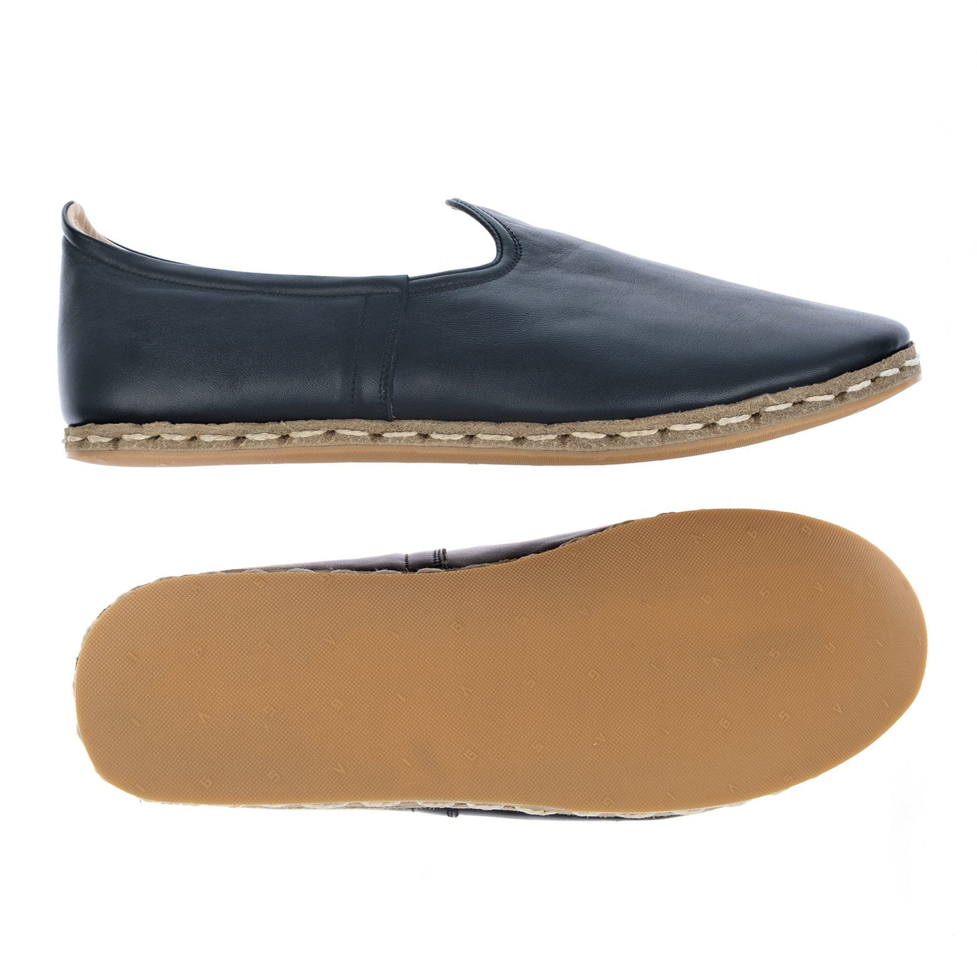 Schwarze Slip-On-Schuhe für Herren