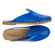 Men's Azure Blue Turkish Slippers