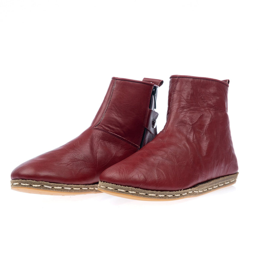 Burgunderrote Damenstiefel
