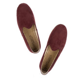 Women's Burgundy Slip On Shoes