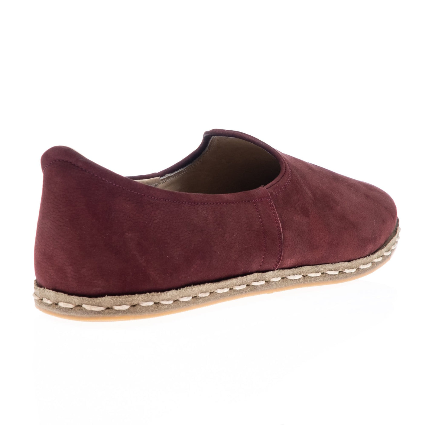 Women's Burgundy Slip On Shoes