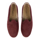 Women's Burgundy Slip On Shoes