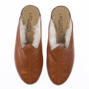 Men's Mocha Shearling Slippers