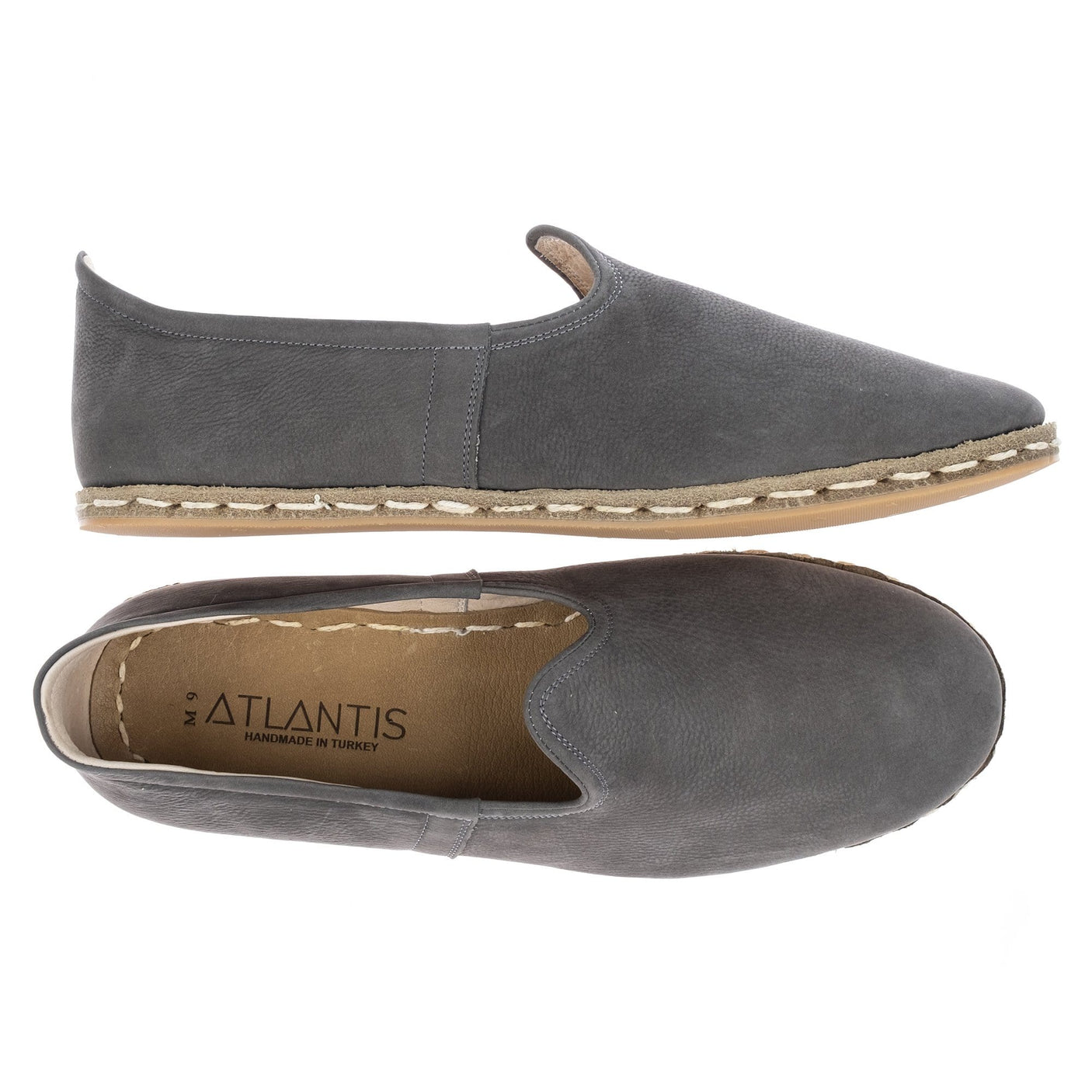 Graue Slip-On-Schuhe für Damen