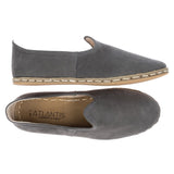 Graue Slip-On-Schuhe für Damen