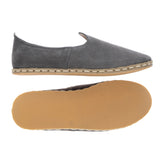 Graue Slip-On-Schuhe für Damen