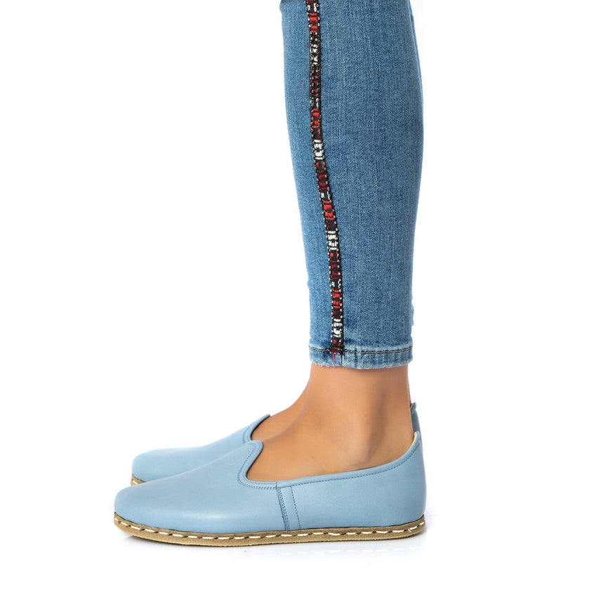 Yemeni Erkek Sky Blue Loafer Ayakkabı