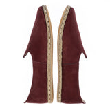 Men's Burgundy Slip On Shoes